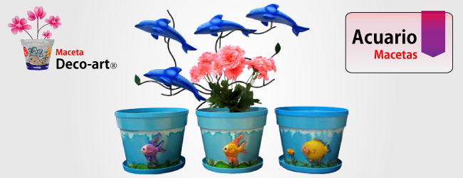 Maceta de plastico Deco-art, Acuario.