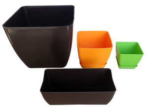 Maceta cuadrada degradable Maceta cuadrada degradable